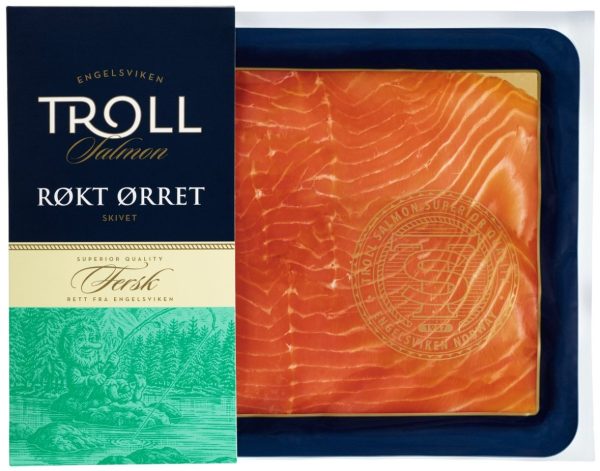 røkt ørret i skiver